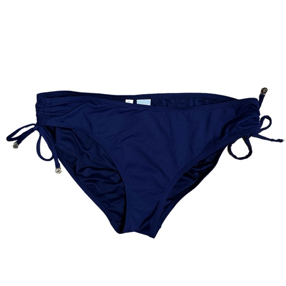 ❤️ANNE COLE SIGNATURE NAVY BIKINI/SWIM BOTTOM SIZE: LARGE - Picture 3 of 6